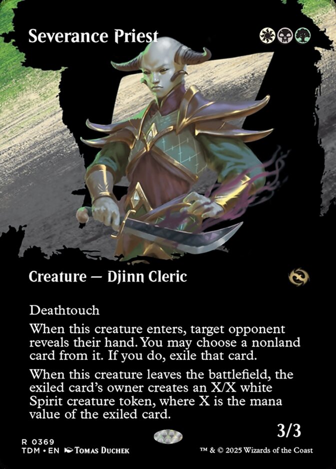 Magic-kaart Severance Priest TDM-369 uit Tarkir: Dragonstorm (Rare)