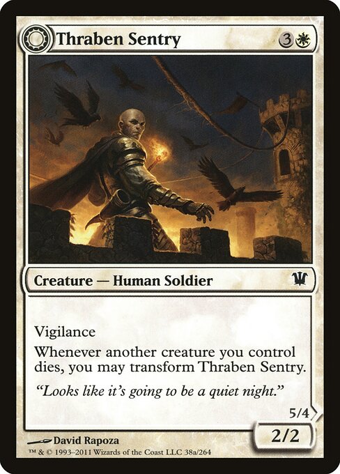 Thraben Sentry // Thraben Militia – Innistrad (ISD-38) Magic: The Gathering card | LC-REM-20260804-15151508619596-58ae9cbc-d88d-42df-ab76-63ab5d05c023