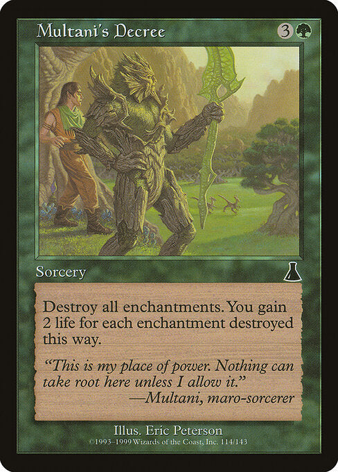 Multani's Decree – Urza's Destiny (UDS-114) Magic: The Gathering card Imagen principal del producto
