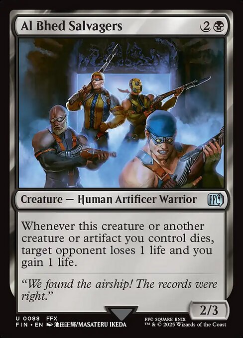 Al Bhed Salvagers – Final Fantasy (FIN-88) Magic: The Gathering card