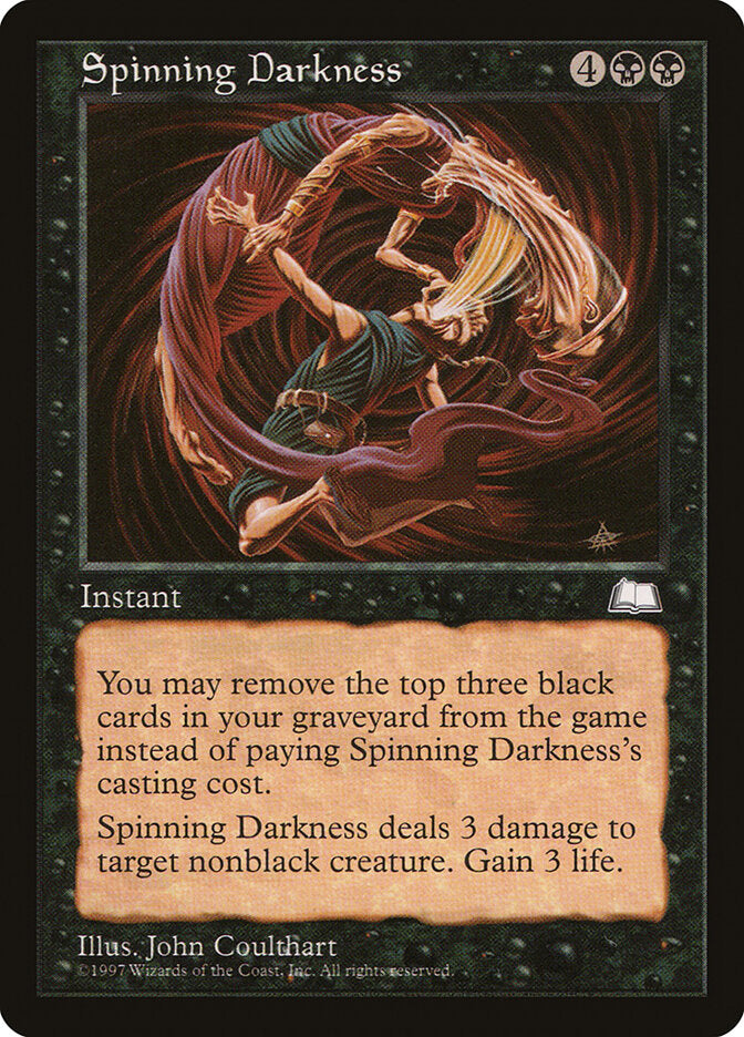 Magic-kaart Spinning Darkness WTH-81 uit Weatherlight (Common) Hoofdafbeelding