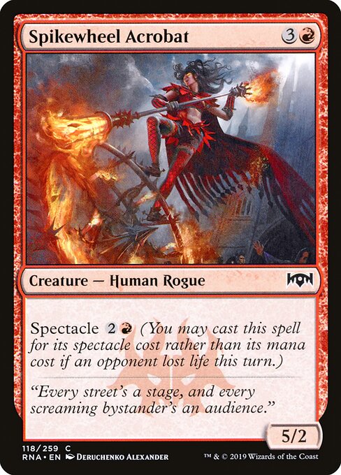 Spikewheel Acrobat – Ravnica Allegiance (RNA-118) Magic: The Gathering card