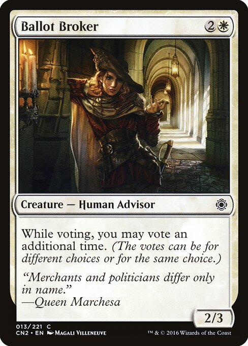 Ballot Broker – Conspiracy: Take the Crown (CN2-13) Magic: The Gathering card Main image