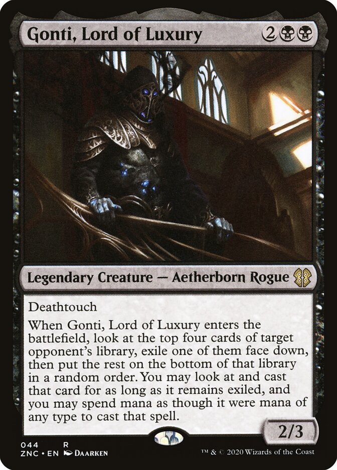 Magic-kaart Gonti, Lord of Luxury ZNC-44 uit Zendikar Rising Commander (Rare)