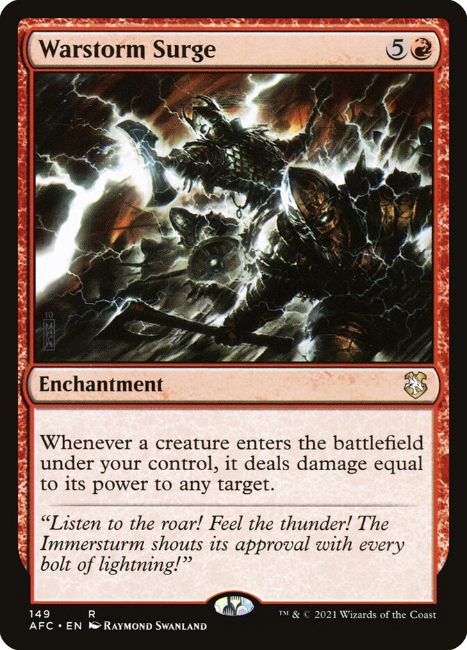 Warstorm Surge - Commander: Adventures in the Forgotten Realms (Rare) [AFC-149]