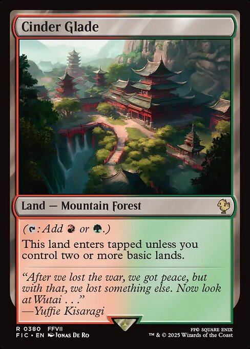 Cinder Glade – Final Fantasy Commander (FIC-380) Magic: The Gathering card | LC-REM-20260804-15339535008076-597dd04f-cb3d-4224-8e56-21f66485df47