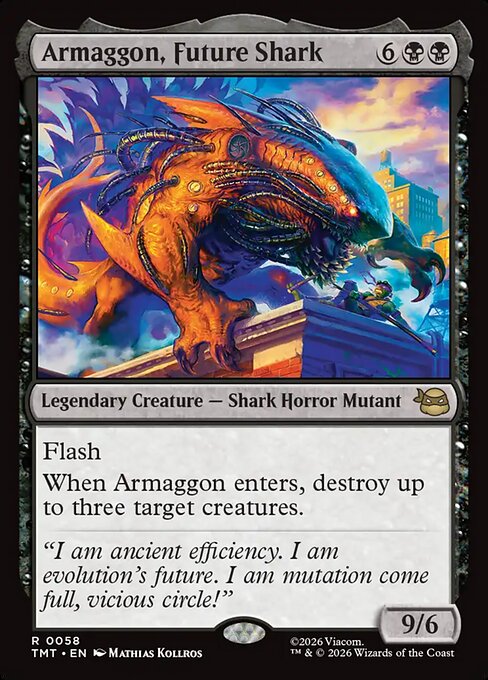 Armaggon, Future Shark – Teenage Mutant Ninja Turtles (TMT-58) Magic: The Gathering card