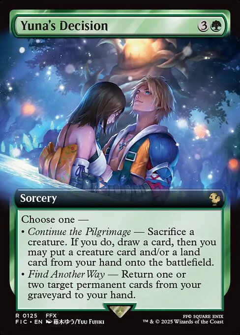 Yuna's Decision – Final Fantasy Commander (FIC-125) Magic: The Gathering card | LC-REM-20260804-15339709661516-599bea5b-ec99-441b-99d4-08dd1ec97f1c Imagen principal del producto