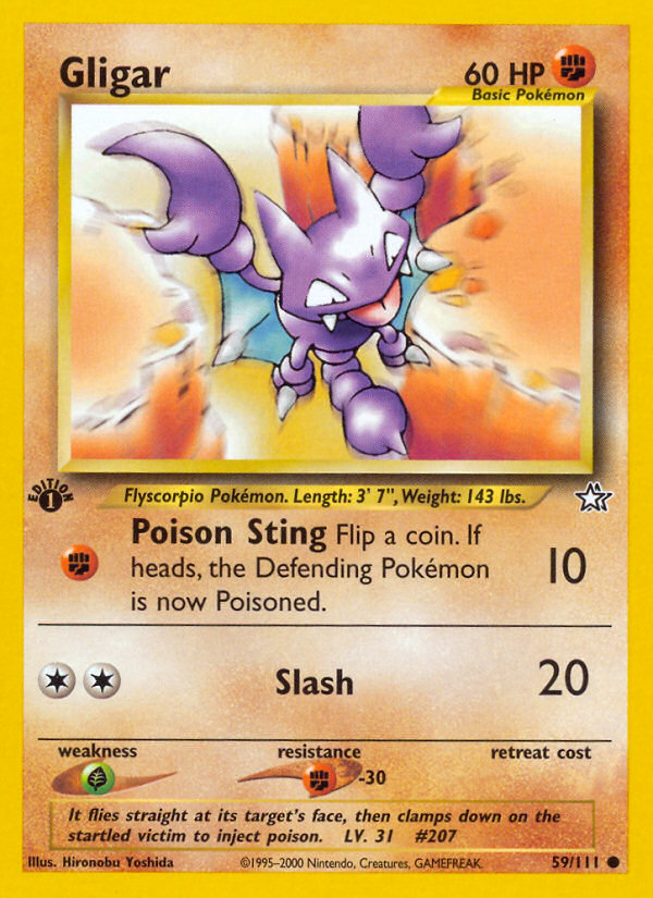 Gligar – Neo Genesis 59 – Pokémon TCG single card Hoofdafbeelding