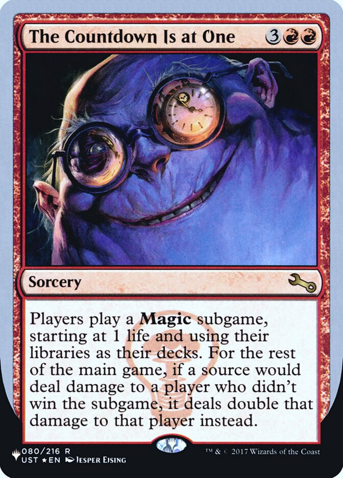 Magic-kaart The Countdown Is at One ULST-28 uit The List (Rare)