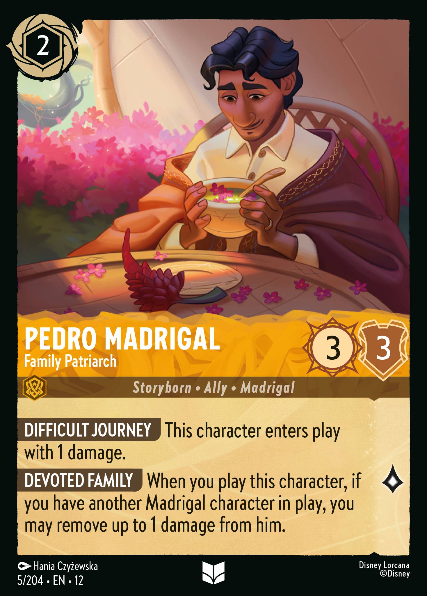 Pedro Madrigal - Family Patriarch — Wilds Unknown (12WIL-5) Disney Lorcana card