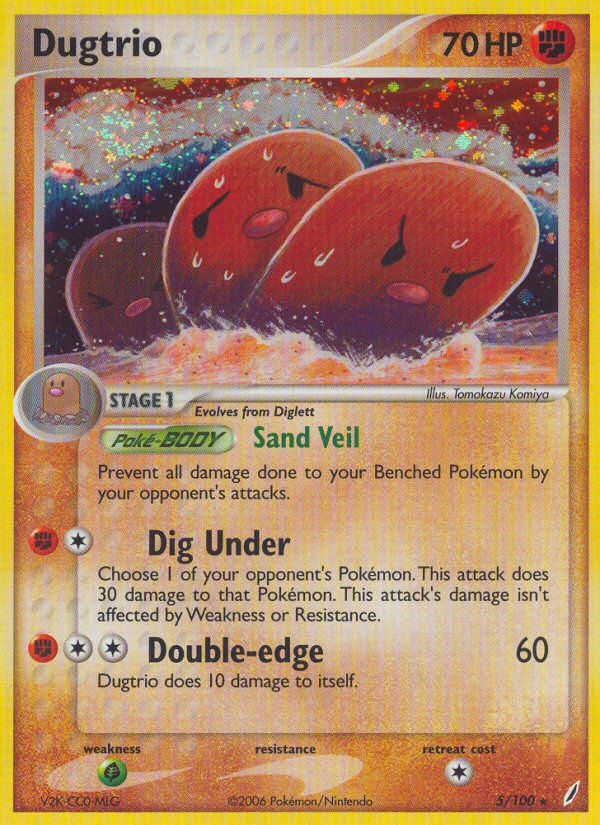Dugtrio – EX Crystal Guardians 5 – Pokémon TCG single card Image principale du produit
