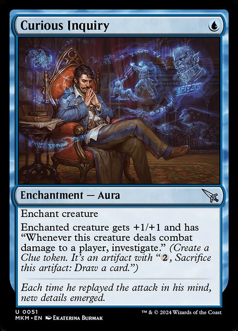 Curious Inquiry – Murders at Karlov Manor (MKM-51) Magic: The Gathering card