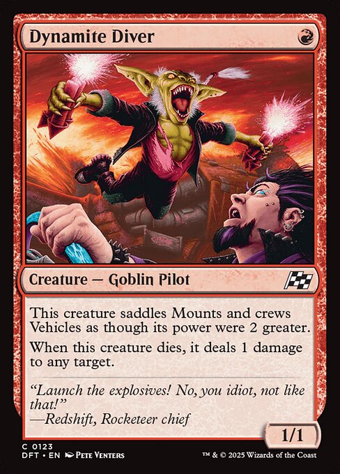 Dynamite Diver – Aetherdrift (DFT-123) Magic: The Gathering card