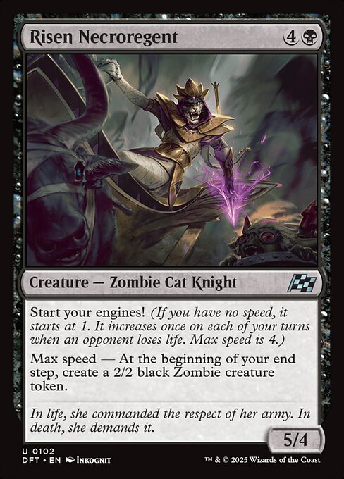 Risen Necroregent – Aetherdrift (DFT-102) Magic: The Gathering card