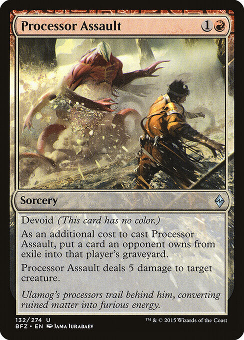 Processor Assault – Battle for Zendikar (BFZ-132) Magic: The Gathering card