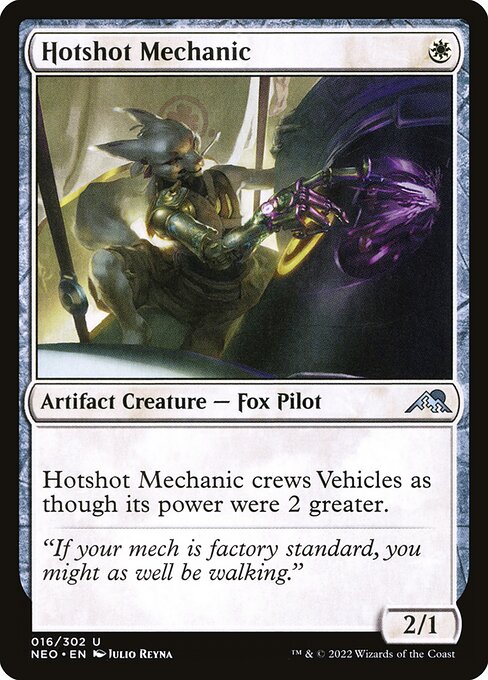 Hotshot Mechanic – Kamigawa: Neon Dynasty (NEO-16) Magic: The Gathering card | LC-REM-20260804-15909431312716-5a70e8fa-b71d-441e-b049-dacb09a9a7af