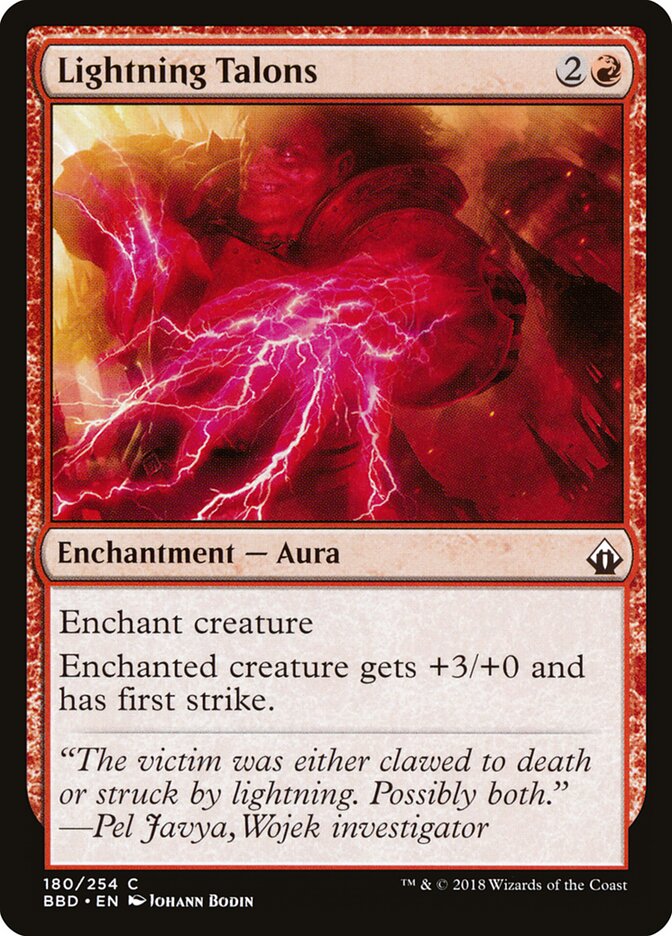Lightning Talons - Battlebond (Common) [BBD-180] Main image