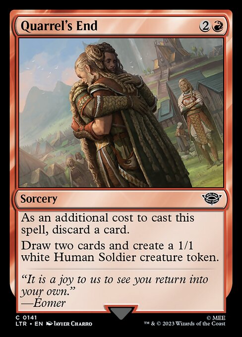 Quarrel's End – The Lord of the Rings: Tales of Middle-earth (LTR-141) Magic: The Gathering card