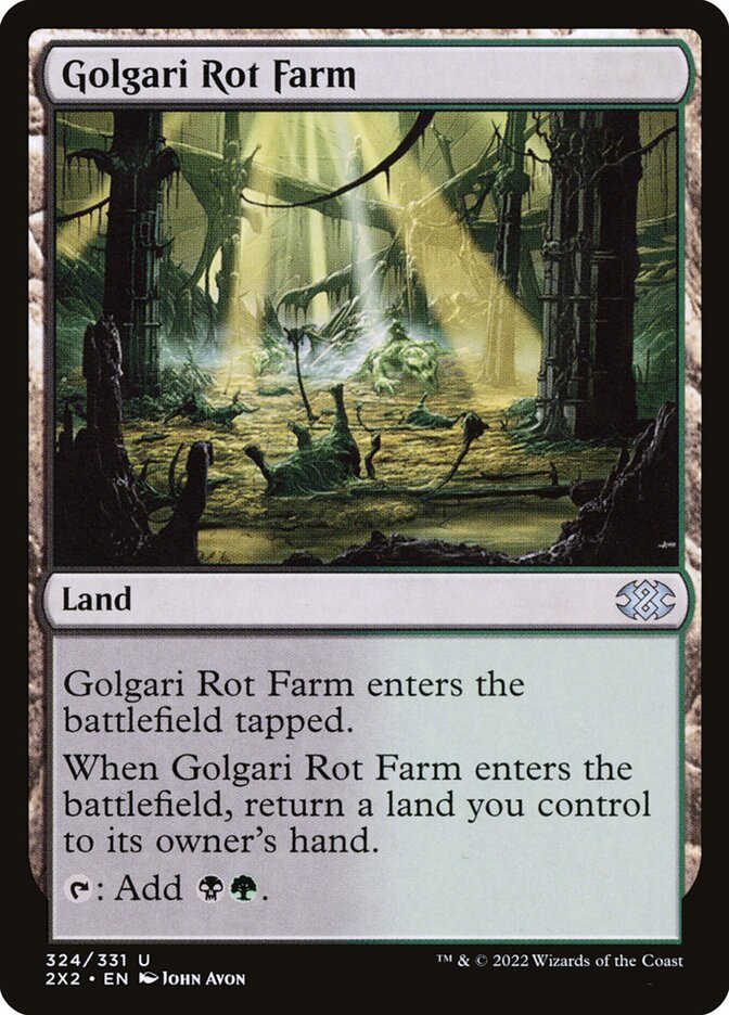 Golgari Rot Farm - Double Masters 2022 (Uncommon) [2X2-324]