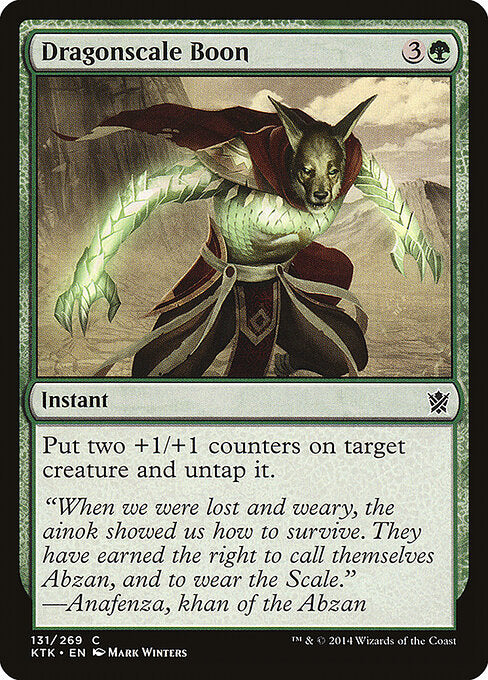 Dragonscale Boon – Khans of Tarkir (KTK-131) Magic: The Gathering card