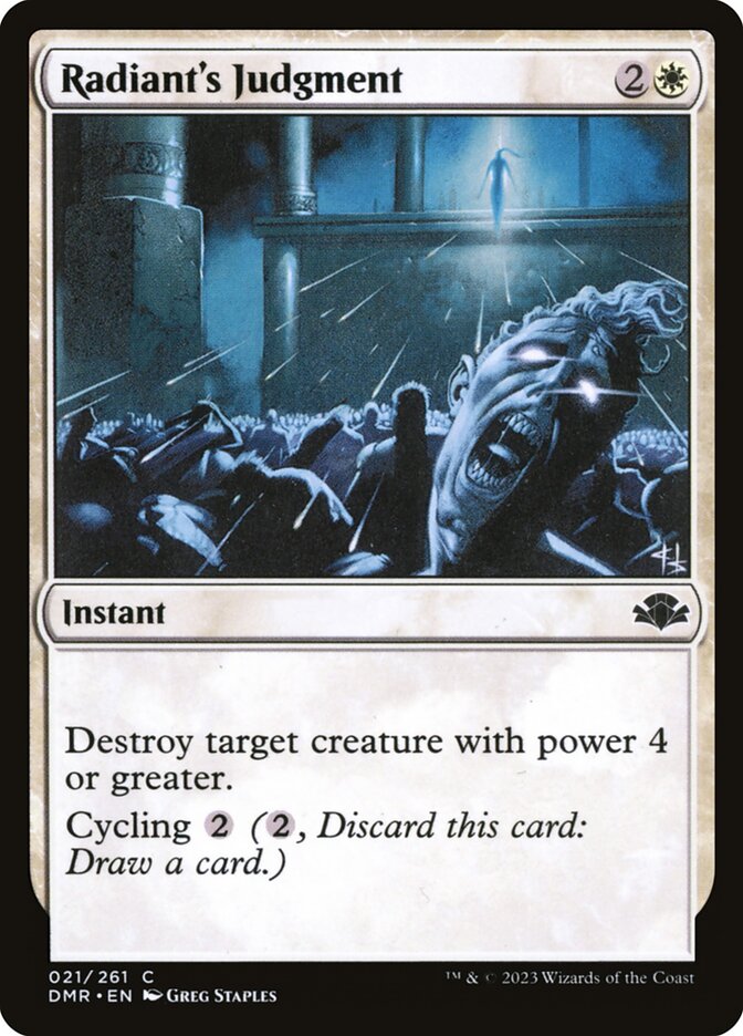 Radiant's Judgment - Dominaria Remastered (Common) [DMR-21]