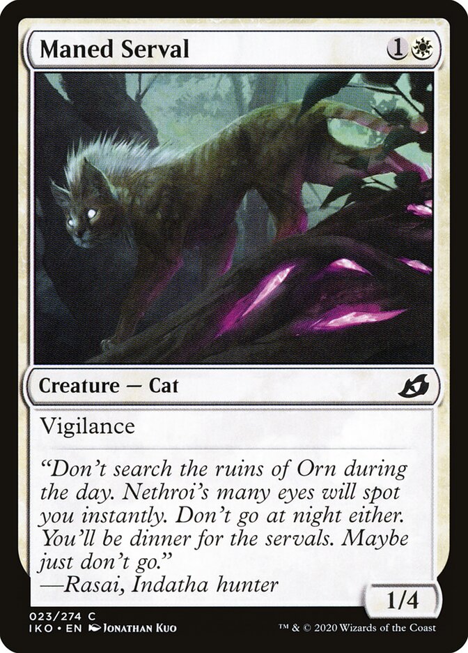 Maned Serval - Ikoria: Lair of Behemoths (Common) [IKO-23]