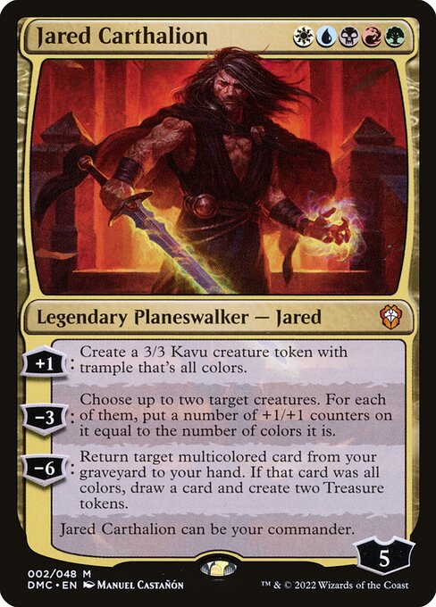 Jared Carthalion – Commander: Dominaria United (DMC-2) Magic: The Gathering card
