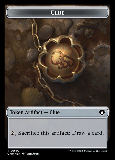 Clue – Commander Masters Tokens (TCMM-40) Magic: The Gathering card | LC-REM-20260804-15339536253260-5adbbaa4-b1e3-4c5f-a1c7-aa294f838c54 Main image