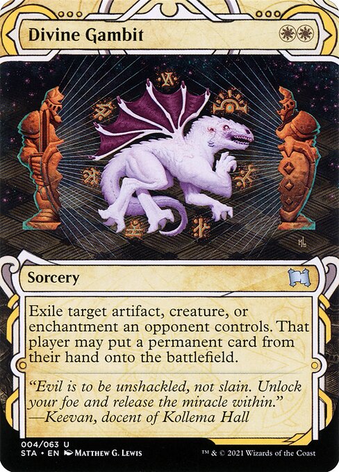 Divine Gambit – Strixhaven Mystical Archive (STA-4) Magic: The Gathering card | LC-REM-20260804-15573449834828-5ae3b199-92a0-4d94-819c-fbf24a87d353 Immagine principale del prodotto