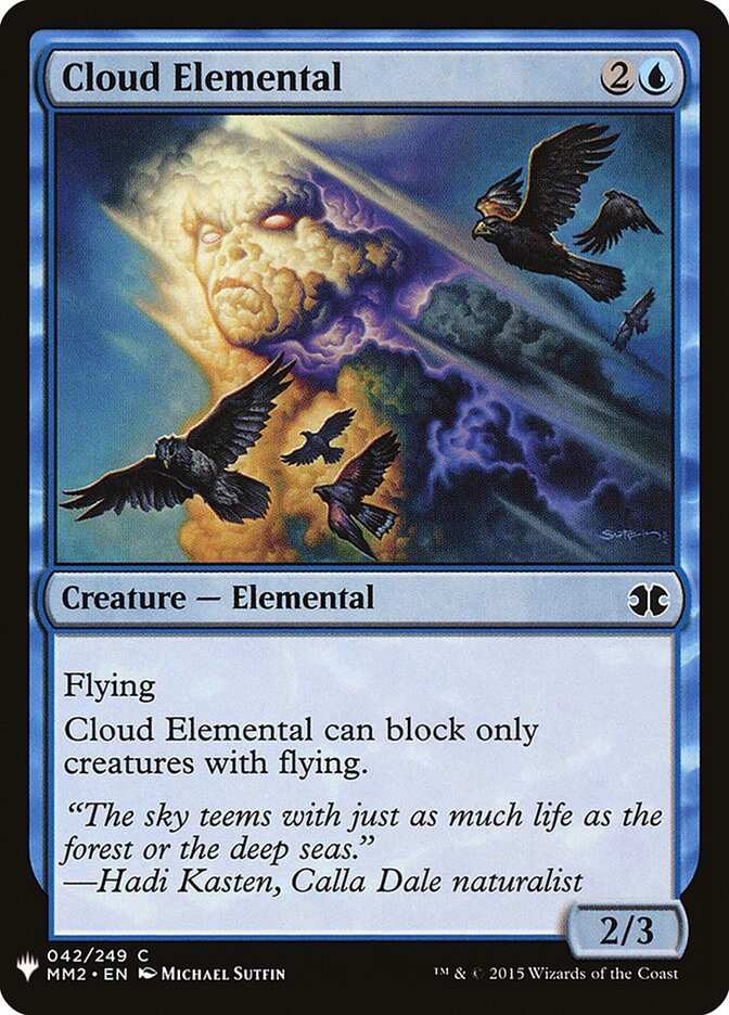 Magic-kaart Cloud Elemental MYS-42 uit Mystery Booster (Common)
