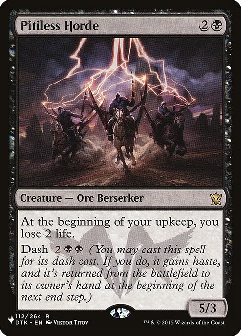 Pitiless Horde – The List (PLST-DTK-112) Magic: The Gathering card | LC-REM-20260804-15151341240652-5b19898e-a94a-4f81-843f-eb2a65779778
