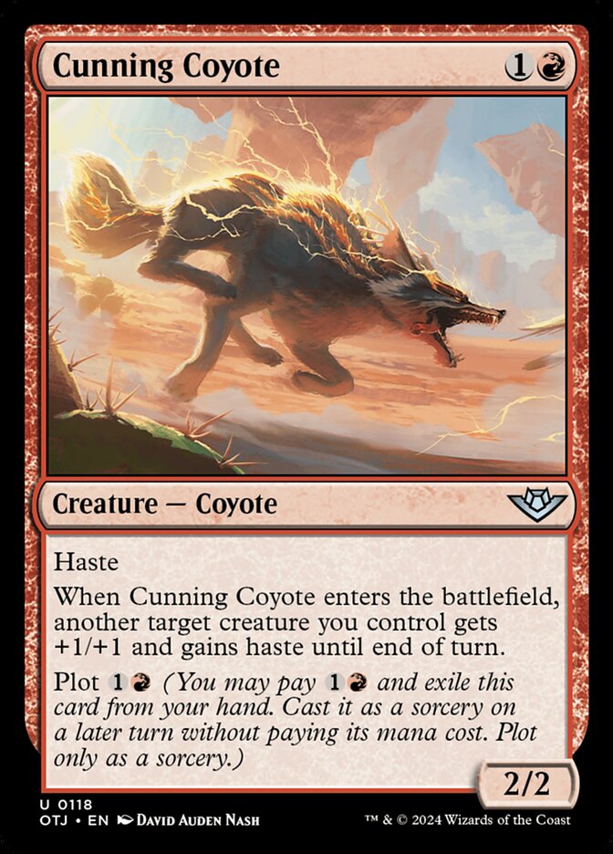 Cunning Coyote - Outlaws of Thunder Junction (Uncommon) [OTJ-118]