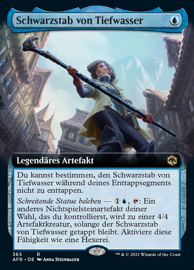 Magic-kaart The Blackstaff of Waterdeep AFR-365 uit Adventures in the Forgotten Realms (Rare), Duitse uitgave Image principale du produit