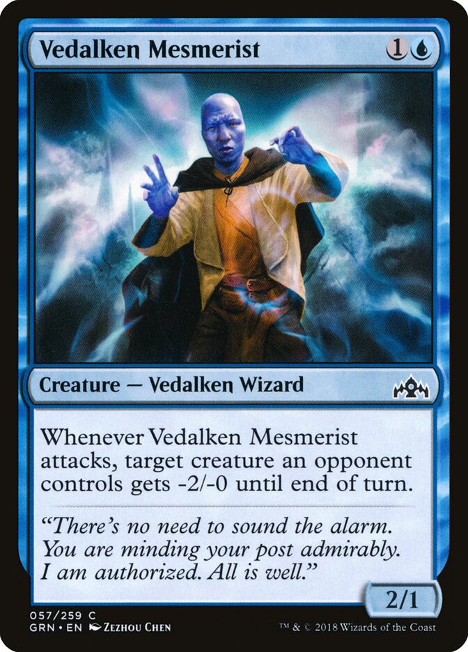 Vedalken Mesmerist - Guilds of Ravnica (Common) [GRN-57]
