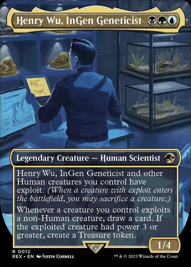 Magic-kaart Henry Wu, InGen Geneticist REX-12 uit Jurassic World Collection (Rare) Hauptbild