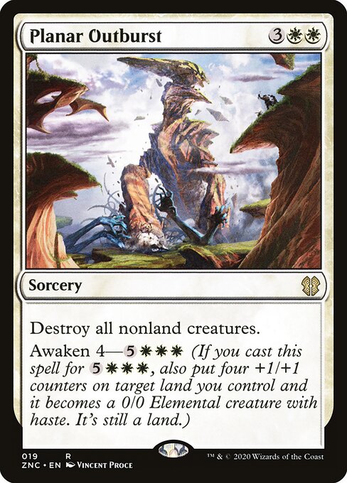 Planar Outburst – Commander: Zendikar Rising (ZNC-19) Magic: The Gathering card Image principale du produit