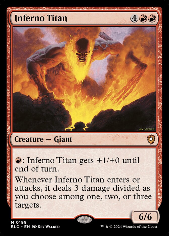 Inferno Titan - Commander: Bloomburrow (Mythic) [BLC-198]