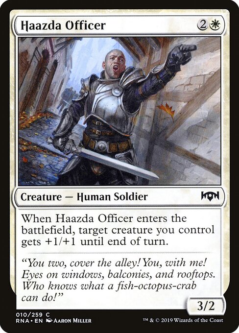 Haazda Officer – Ravnica Allegiance (RNA-10) Magic: The Gathering card