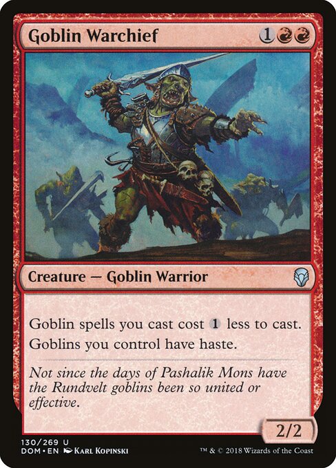 Goblin Warchief – Dominaria (DOM-130) Magic: The Gathering card | LC-REM-20260804-15339570299212-5bac033c-dc4e-40a0-b103-4892e4b50249
