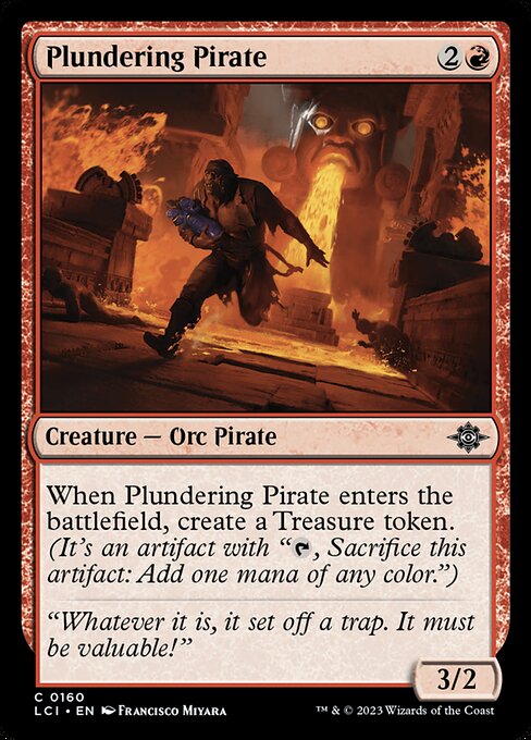 Plundering Pirate – The Lost Caverns of Ixalan (LCI-160) Magic: The Gathering card