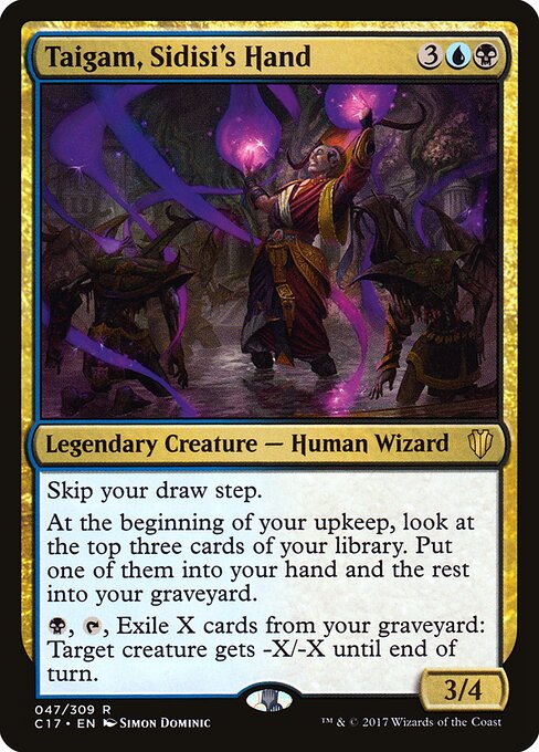 Taigam, Sidisi's Hand – Commander 2017 (C17-47) Magic: The Gathering card Main image