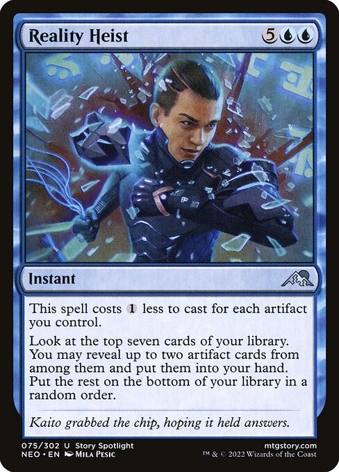 Reality Heist – Kamigawa: Neon Dynasty (NEO-75) Magic: The Gathering card | LC-REM-20260804-15610418168140-5bc954d7-322a-45b8-9e25-6e9a97fbde61 Hauptbild