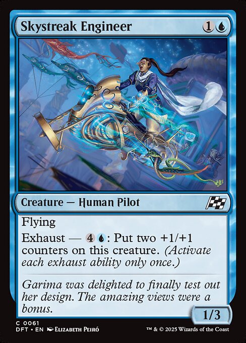 Skystreak Engineer – Aetherdrift (DFT-61) Magic: The Gathering card Immagine principale del prodotto
