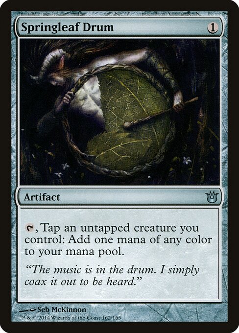 Springleaf Drum – Born of the Gods (BNG-162) Magic: The Gathering card