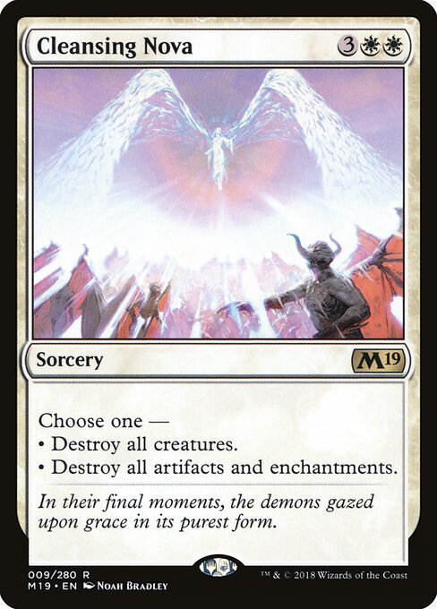 Cleansing Nova – Core 2019 (M19-9) Magic: The Gathering card