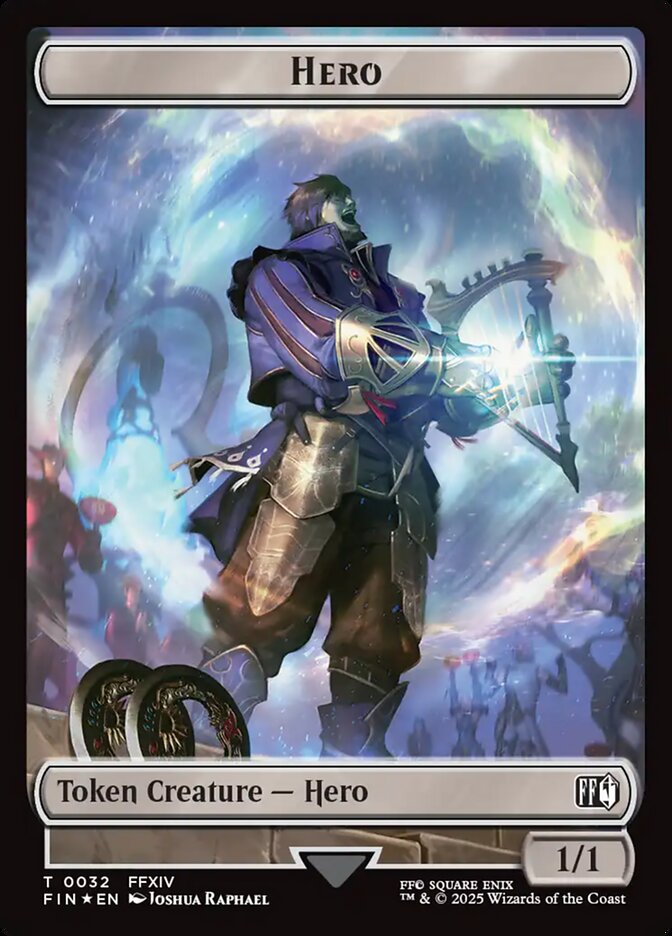 Magic-kaart Hero Token // Human Soldier Token TFIN-32 uit Final Fantasy Tokens (Token)