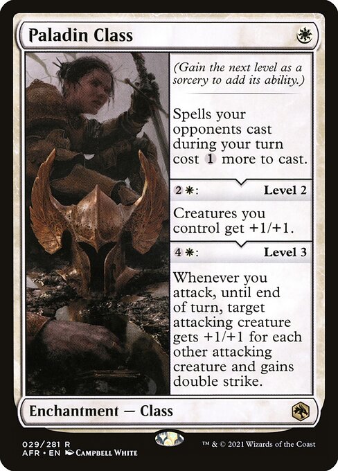 Paladin Class – Adventures in the Forgotten Realms (AFR-29) Magic: The Gathering card