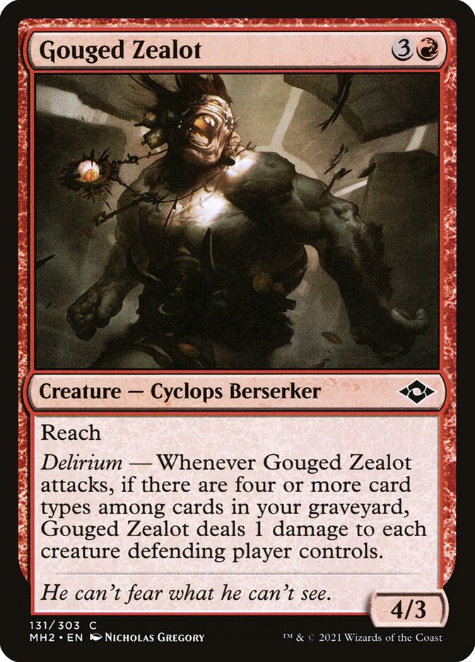 Gouged Zealot - Modern Horizons 2 (Common) [MH2-131]