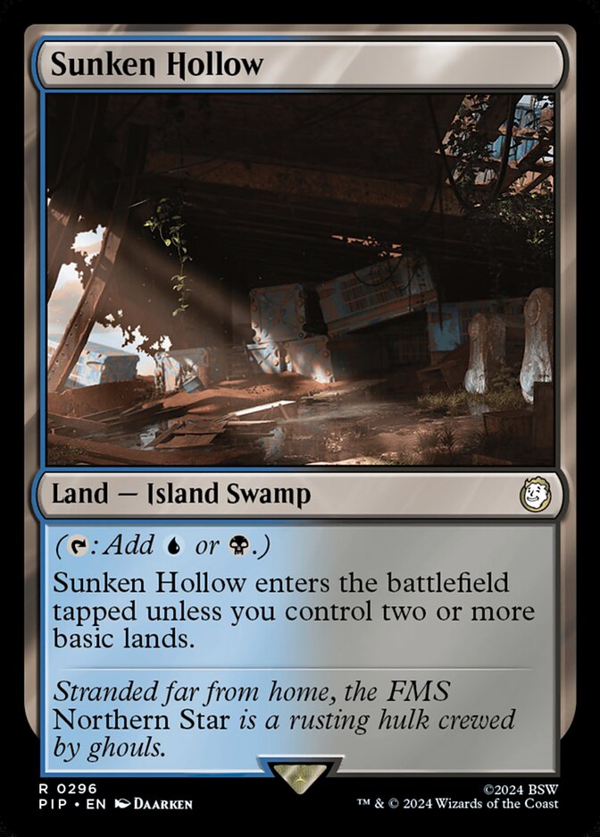 Magic-kaart Sunken Hollow PIP-296 uit Fallout (Rare) Imagen principal del producto